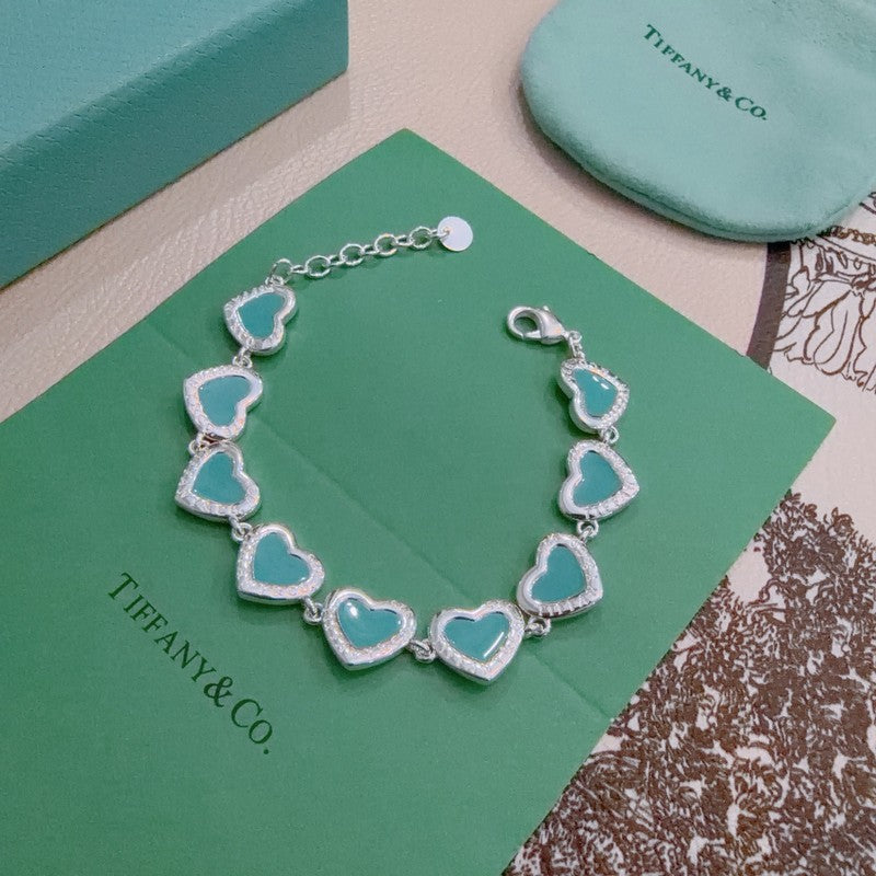 18K Return to Tiffany Pink Heart Tag Bracelet